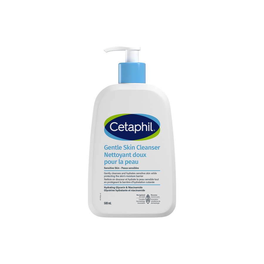 Get the 500ml value-size Cetaphil Gentle Skin Cleanser. Our dermatologist-recommended pump bottle is perfect for sensitive skin on the face and body. Hydrate while you cleanse with our soap-free, non-foaming 500ml formula. Shop now!
