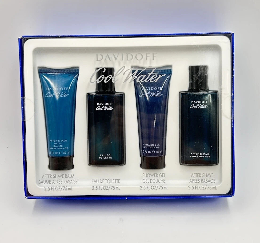 Davidoff Cool Water men's grooming set in packaging