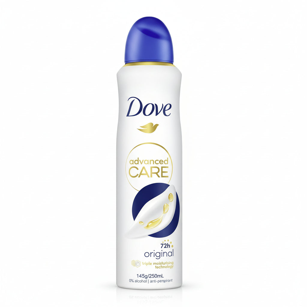 Dove advanced care deodorant bottle 