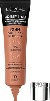 L’Oréal Paris Prime Lab 24H Dullness Reducer Foundation Primer with 4% Niacinamide for smooth radiant skin