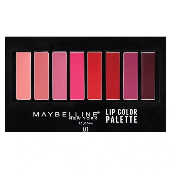 Maybelline New York Lip Studio Lip Color Palette with versatile matte and satin shades