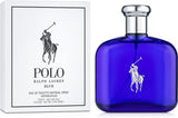 Ralph Lauren Polo Blue Eau de Toilette 125ml Tester sleek blue bottle with silver cap