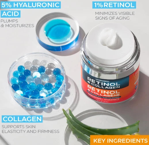 Retinol Cream for Face with Hyaluronic Acid