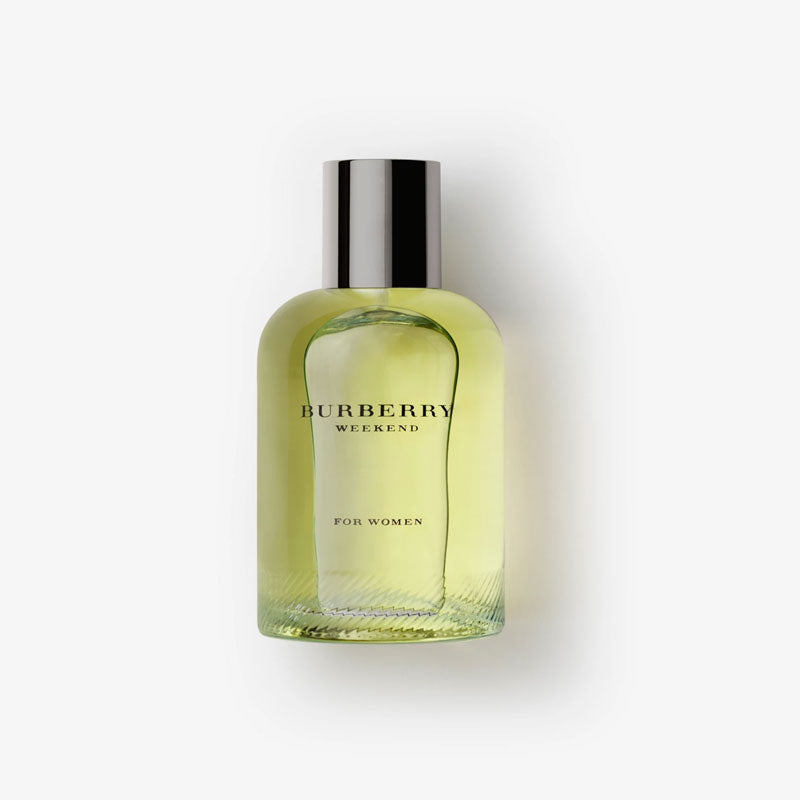 Burberry Weekend Eau de Parfum bottle, Burberry Weekend perfume for women, floral feminine fragrance, Burberry Weekend EDP 100ml packaging