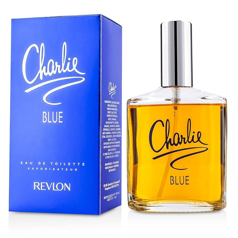 Charlie Blue by Revlon Eau de Toilette Spray for Women 100ml – Classic Blue Box and Bottle
