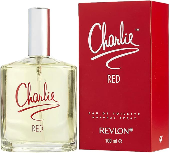 Revlon Charlie Red Eau de Toilette Spray for Women 100ml – Vibrant Red Packaging and Bottle
