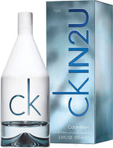 Calvin Klein CK IN2U Eau de Toilette bottle in sleek minimalist design
