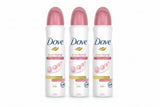 Dove even-tone deodorant spray bottle on a white background
