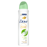 Dove advanced care deodorant spray on a white background