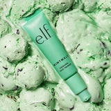 e.l.f. Mintmelt Mint Ice Cream and Face Primer on a mint ice cream background