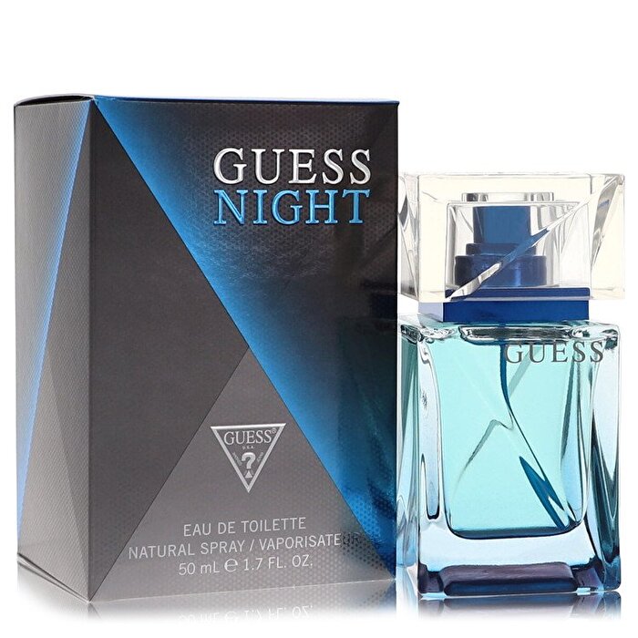 Guess Night Eau de Toilette 50ml sleek blue bottle with silver cap for men