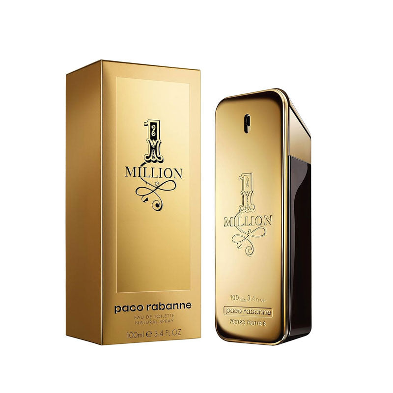 Paco Rabanne 1 Million Eau de Toilette for men – bold, spicy-woody fragrance with fresh citrus and warm leather notes