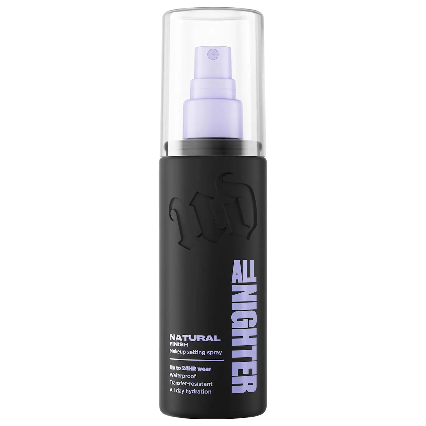 All Nighter Waterproof Natural Finish Setting Spray providing 24 hour long lasting makeup hold