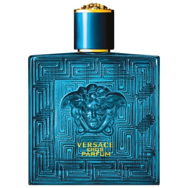 Discover Versace Eros Parfum for men, an intense and masculine fragrance with citrus, spicy, and woody notes. Long-lasting, bold, and perfect for confident men