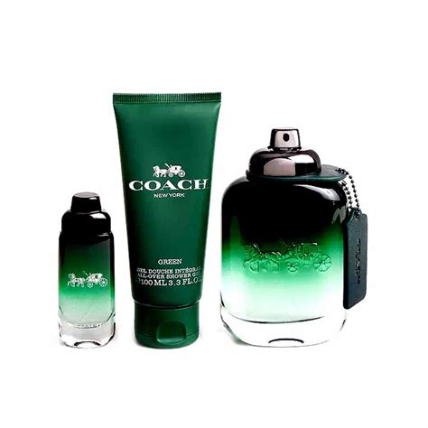COACH GREEN 3PCS Gift Set - 100ml Eau de Toilette Spray + 100ml After Shave + 15ml Mini Spray