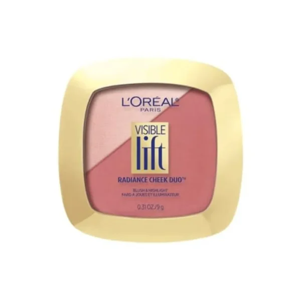 L'Oréal Paris Visible Lift Radiance Cheek Duo at AG Cosmetics. A 2-in-1 blush and highlighter set designed to lift, brighten, and smooth mature skin. 100% Authentic. Fast shipping from Brampton, Canada.