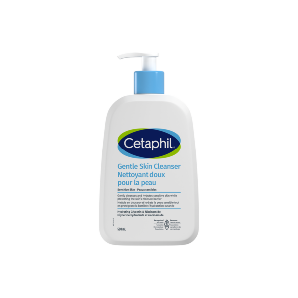 Get the 500ml value-size Cetaphil Gentle Skin Cleanser. Our dermatologist-recommended pump bottle is perfect for sensitive skin on the face and body. Hydrate while you cleanse with our soap-free, non-foaming 500ml formula. Shop now!