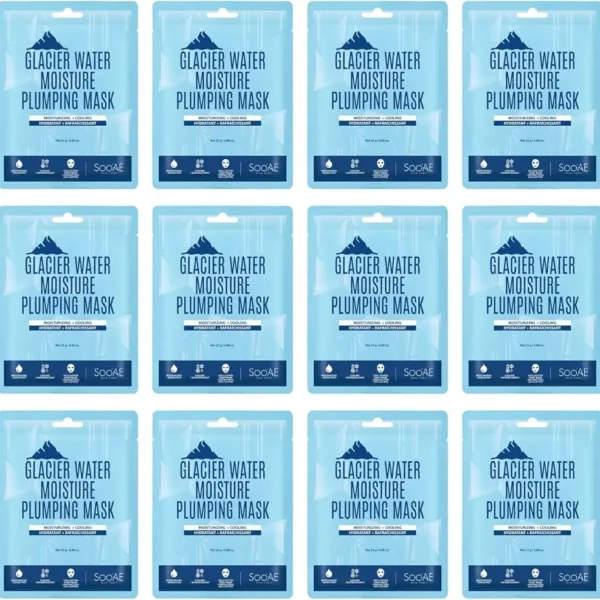 Glacier Water Moisture Plumping Mask - Pack of 12
